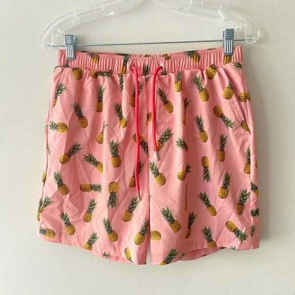Mosmann Australia Swim Shorts Trunks Men’s Size Medium Peach Pineapple Swimsuit - Picture 1 of 16